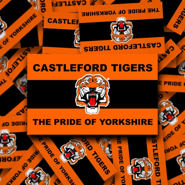 castleford tigers the pride of yorkshire sticker