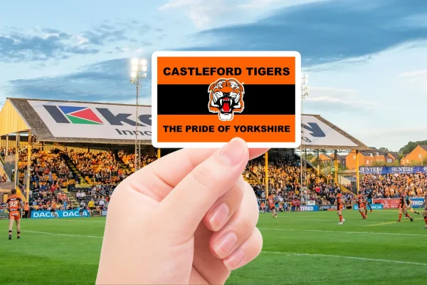 Castleford Tigers - The pride of Yorkshire fan sticker pack