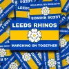 Leeds Rhinos Marching on Together fan sticker pack
