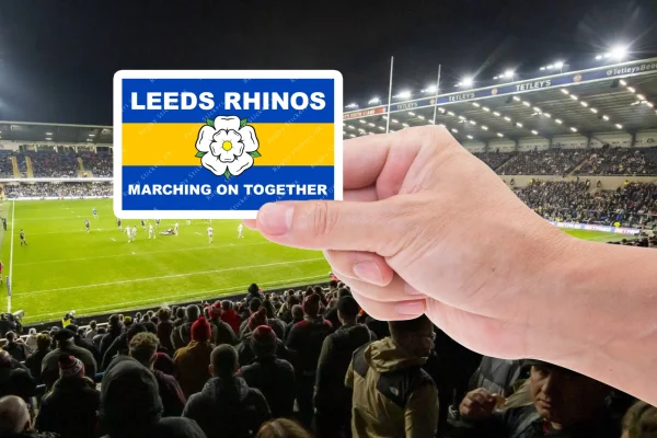 Leeds Rhinos Marching on Together fan sticker pack