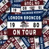 London Broncos on Tour fan sticker pack