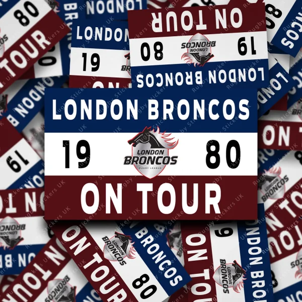 London Broncos on Tour fan sticker pack