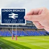 London Broncos taking over your town rugby league fan stickers