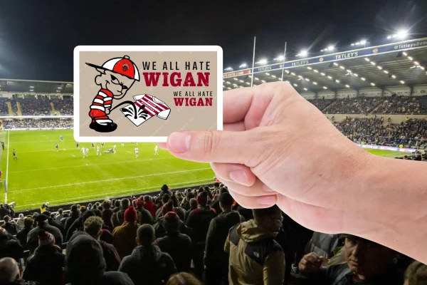 Salford Red Devils hate Wigan fan sticker pack