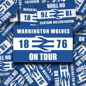 Warrington Wolves on Tour fan stickers