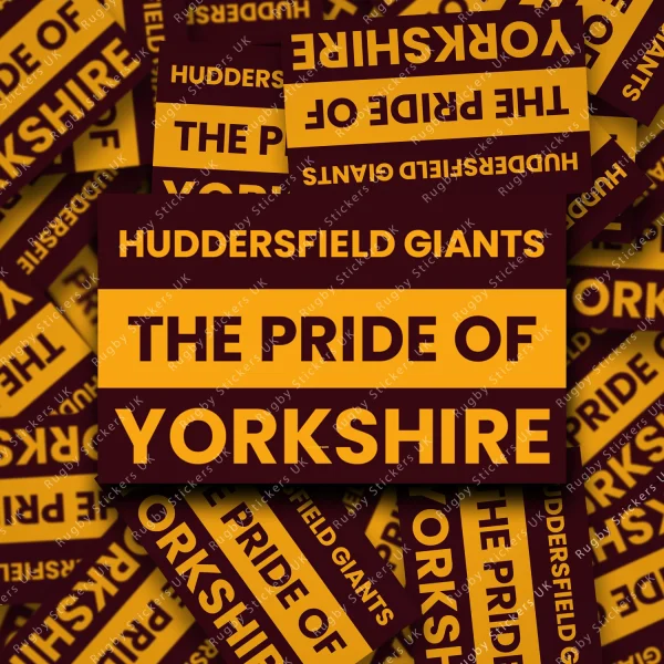 Huddersfield Giants The Pride of Yorkshire fan sticker pack