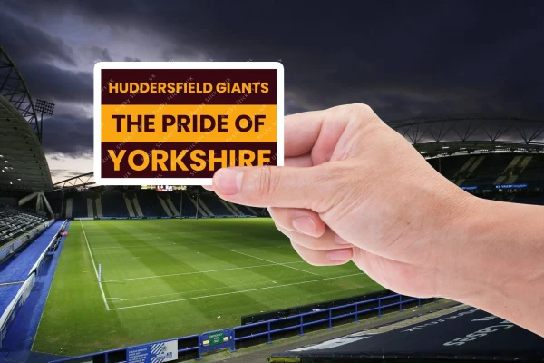 Huddersfield Giants The Pride of Yorkshire fan sticker pack