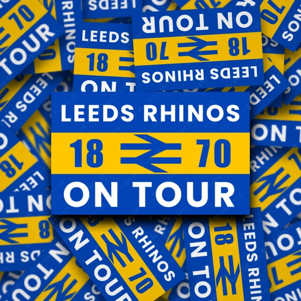 Leeds Rhinos on Tour stickers