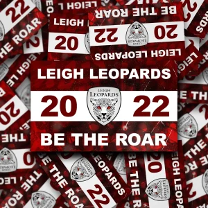 Leigh Leopards be the Roar fan stickers