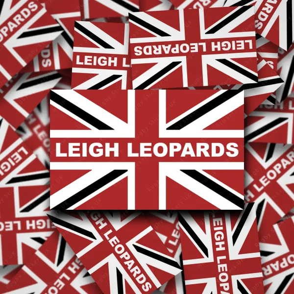 Leigh Leopards union jack stickers