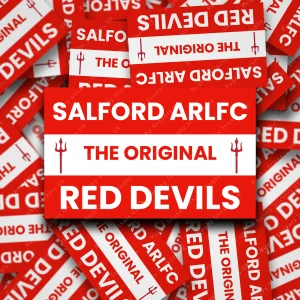 The Original Red Devils - Salford Red Devils Rugby league club fan sticker pack