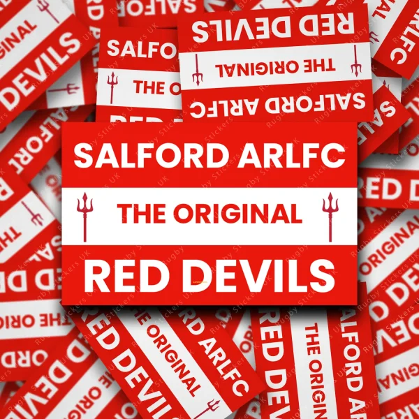 The Original Red Devils - Salford Red Devils Rugby league club fan sticker pack