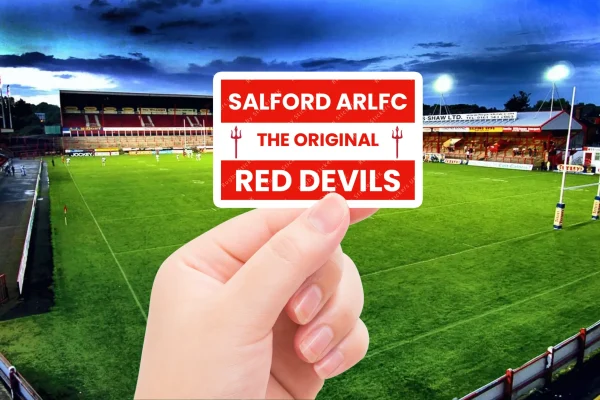 The Original Red Devils - Salford Red Devils Rugby league club fan sticker pack