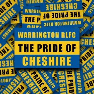 Warrington RLFC The Pride of Cheshire Stickers
