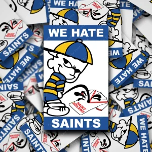 We hate Saints Warrington Wolves Wire fan Stickers