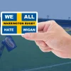 Warrington Rugby all hate Wigan fan stickers