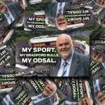Nigel Wood at Odsal Sticker. My Sport, My Bradford Bulls, My Odsal