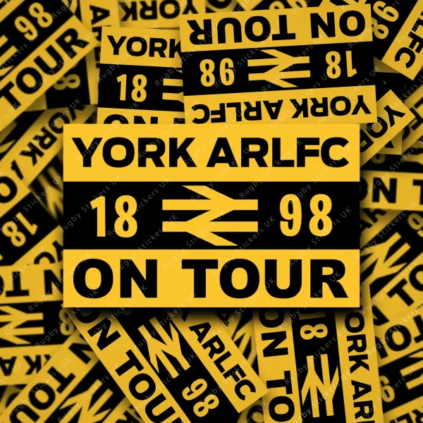 York ARLFC on tour sticker design